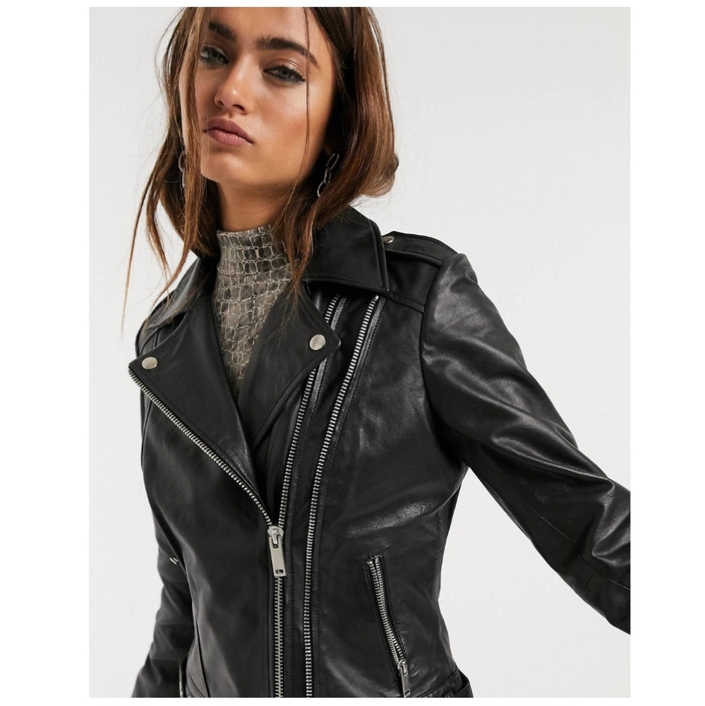 Barney's originals leather jacket